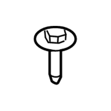 Lincoln -W707257-S439 Bumper Cover Screw
