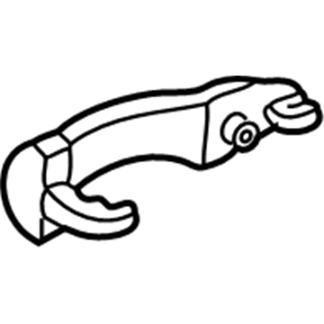 Ford YS4Z-5422404-AAA Handle, Outside, Black, Rear Outer