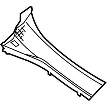 Ford 8S4Z-63018A16-A Cowl Grille, Passenger Side
