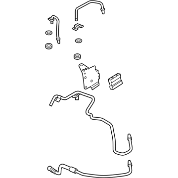 Lincoln Continental Automatic Transmission Oil Cooler Line - HP5Z-7R081-A