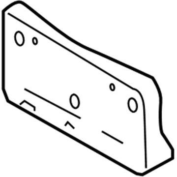 Ford 7L7Z-17A385-AA License Bracket