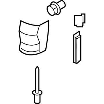 Ford FL3Z-1829077-AC Moulding, Driver Side