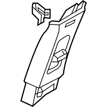 Ford BB5Z-7824346-AC Upper Center Pillar Trim, Passenger Side