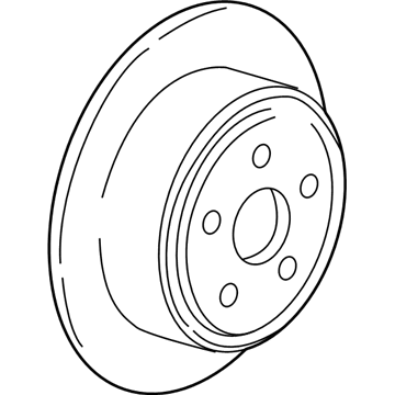 Ford 4U2Z-1V125-L Rotor, Rear