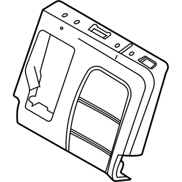 Ford LJ6Z-7866801-A Seat Back Pad, Rear Driver Side