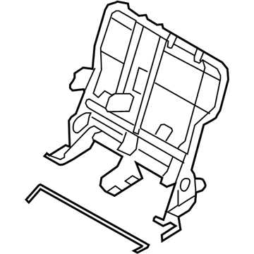 Ford 8T4Z-78613A39-BC Seat Back Frame, Camel, Rear Driver Side