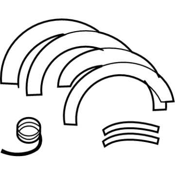 Ford VML3Z-16268-B Wheel Opening Molding, Front