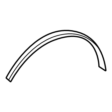 Ford VML3Z-16268-D Wheel Opening Molding, Front