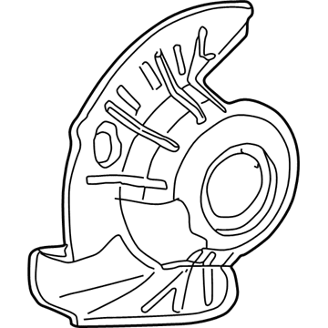 Ford 7C3Z-2B159-A Backing Plate, Front Driver Side