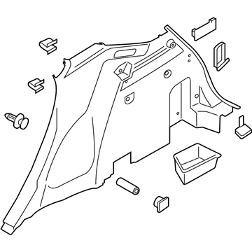 Lincoln GJ7Z-7831013-AG Quarter Trim Panel