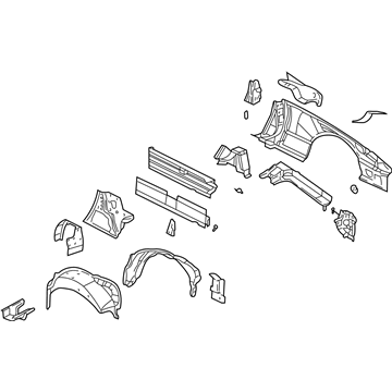 Ford 1W6Z-7627840-AA Quarter Panel Assy