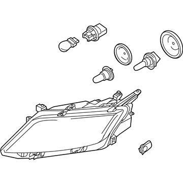 Ford 9E5Z-13008-B Headlamp Assembly, Front Driver Side