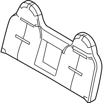 Ford 8C3Z-2564810-T Seat Back Pad