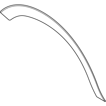 Ford M1PZ-16038-A Wheel Opening Molding, Front Passenger Side