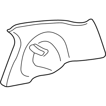 Ford 7W1Z-5452018-AA Upper Quarter Trim, Dove Gray, Passenger Side