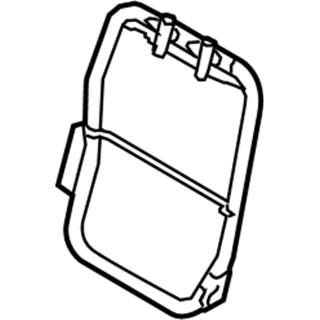 Ford 8A8Z-74613A38-A Seat Back Frame, Rear Center Passenger Side