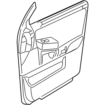 Ford 3L2Z-7823942-KAA Door Trim Panel, Front Inner Passenger Side