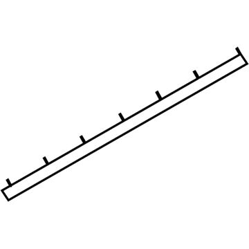 Ford F81Z-2520758-AA Lower Weatherstrip, Front