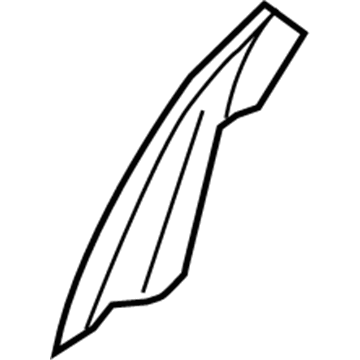 Ford 8C3Z-1520521-B Front Weatherstrip, Driver Side