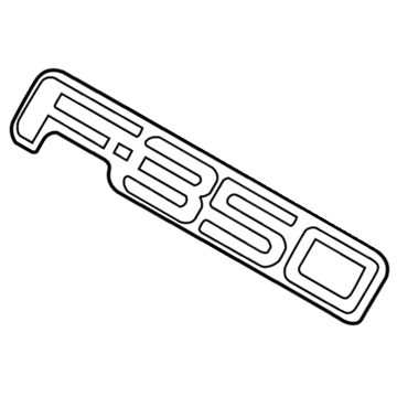 Ford F81Z-9942528-CB Name Plate - Self-Adhesive