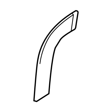 Ford CK4Z-6125560-AE Front Molding, Upper Passenger Side