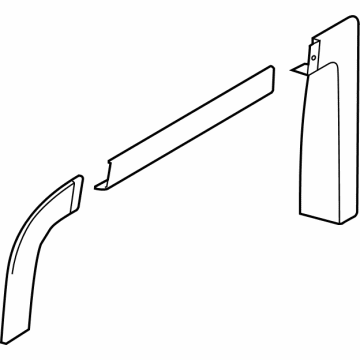 Ford EK4Z-6125560-BA Window Trim, Center Passenger Side