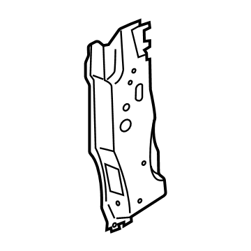 Ford PC3Z-1502542-A Hinge Pillar Reinforcement, Passenger Side