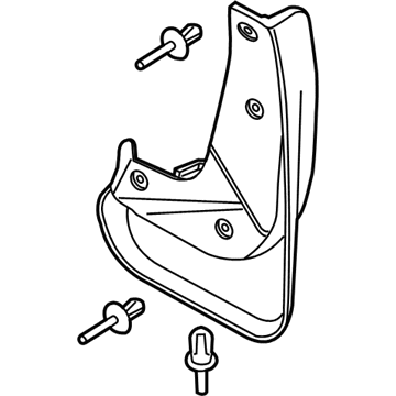 Ford BM5Z-16A550-C Mud Guard, Front