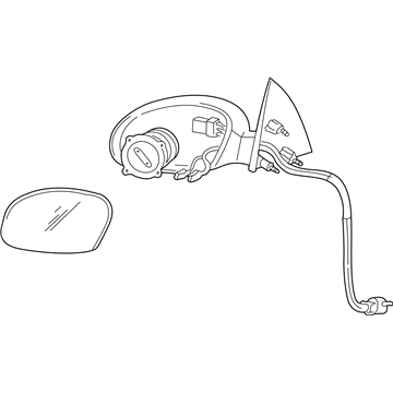 Mercury Sable Car Mirror - 6F1Z-17683-C