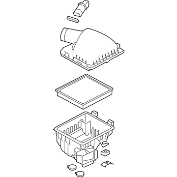 2005 Ford Mustang Air Filter Box - AR3Z-9600-D