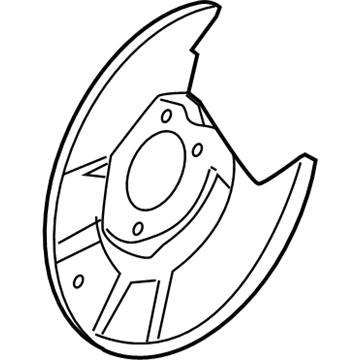 Mercury Brake Dust Shields - 3M8Z-2C028-B