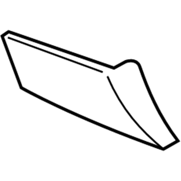 Ford 5W7Z-16036-APTM Body Side Molding, Passenger Side