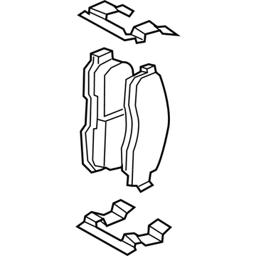 Mercury Brake Pads - 8L2Z-2V001-B