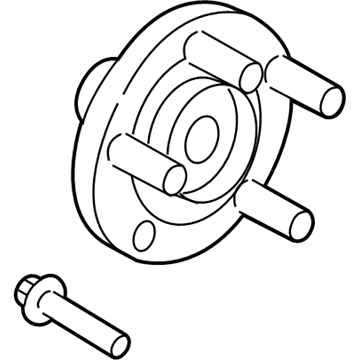 Ford BT4Z-1104-A Hub Assembly, Front