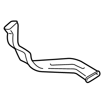 Ford FA1Z-19C802-A Rear Duct, Passenger Side