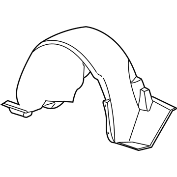 Ford XR3Z-16103-AA Fender Liner, Front Driver Side