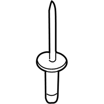 Mercury -W705848-S300 Rocker Molding Rivet