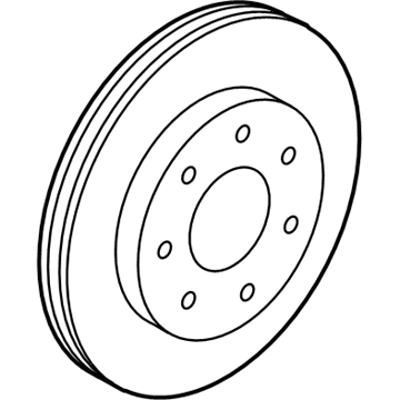 Ford 4U2Z-1V125-CB Rotor, Front