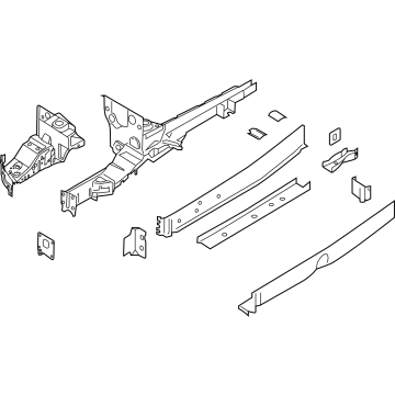 Ford NK4Z-16054-B Apron/Rail Assembly, Front Passenger Side