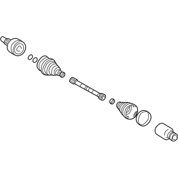 Mercury Axle Shaft - 5L8Z-3A427-C