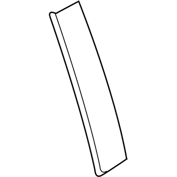 Ford 6L3Z-18255A34-AA Upper Molding, Rear Passenger Side