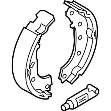 Ford 2T1Z-2200-C Brake Shoes, Rear