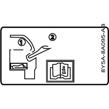 Mercury AU5Z-9A095-D Label