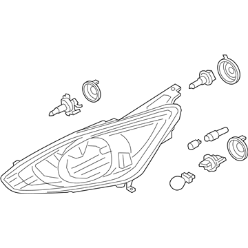 Ford C-Max Headlight - DM5Z-13008-D