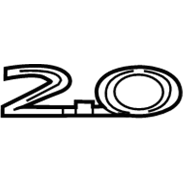 Ford EJ7Z-9942528-E Nameplate, Rear