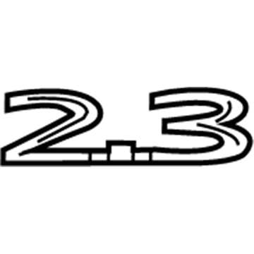 Ford EJ7Z-9942528-A Nameplate, Rear