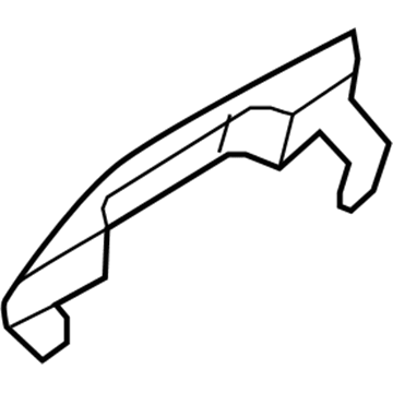Ford 8S4Z-5422404-AA Handle, Outside, Black, Front Outer
