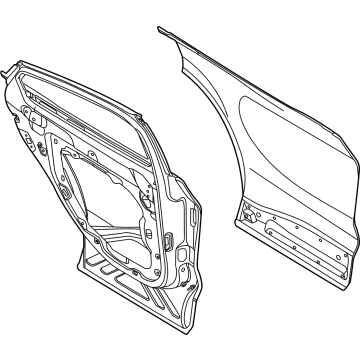 Ford LJ8Z-5824630-A Door Shell