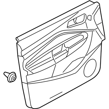 Ford CJ5Z-7823942-AA Panel Assembly - Door Trim, Passenger Side