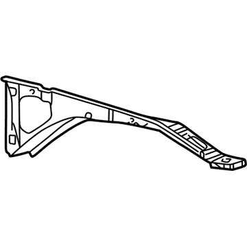 Ford XW4Z-16060-AA Lower Reinforcement, Front Outer Passenger Side